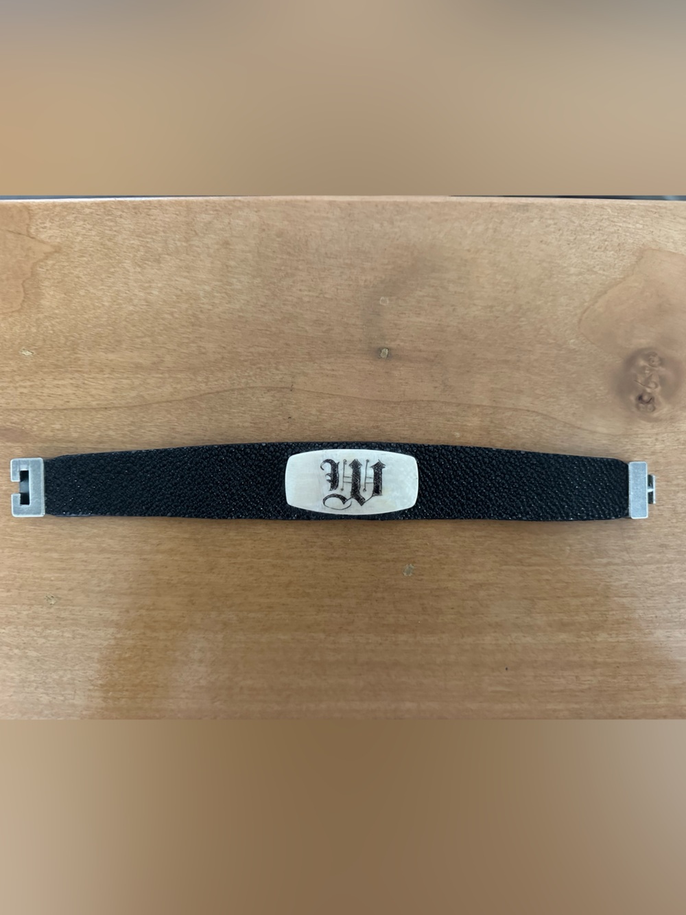 Handmade stingray leather bracelet